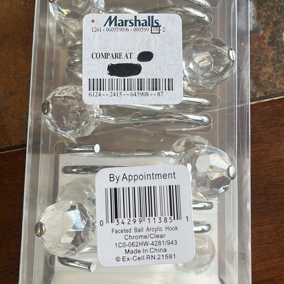 Faceted Ball Shower Curtain Hooks - Picture 6 of 6